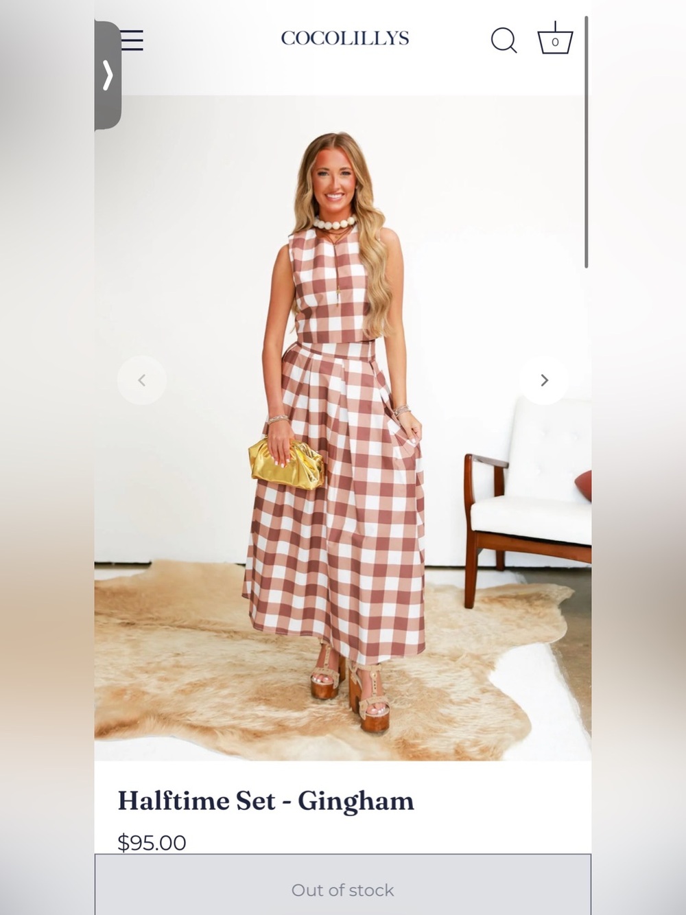 Cocolillys Halftime set - gingham
